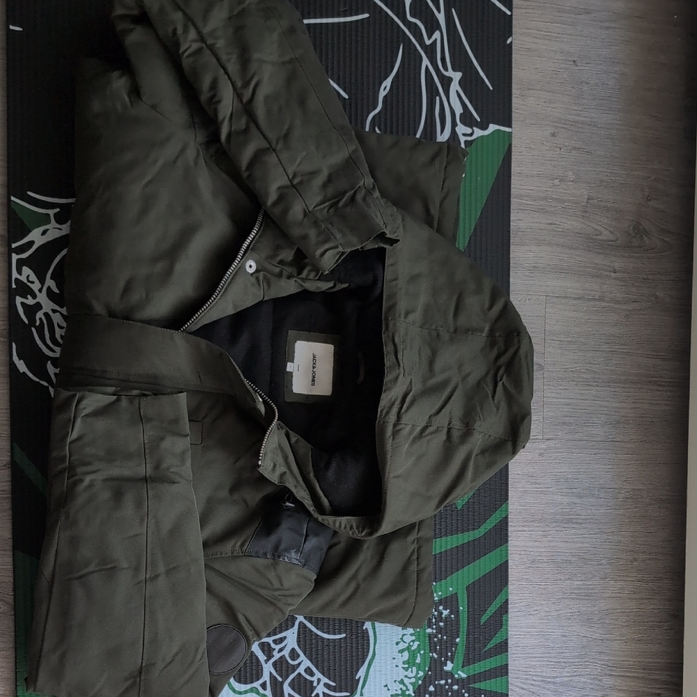 Jack & Jones Dark Green Hooded Jacket